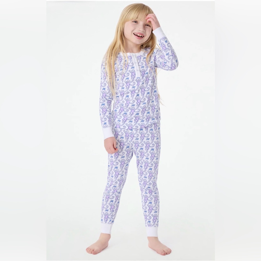 Roller Rabbit Purple Kids Pajama Set